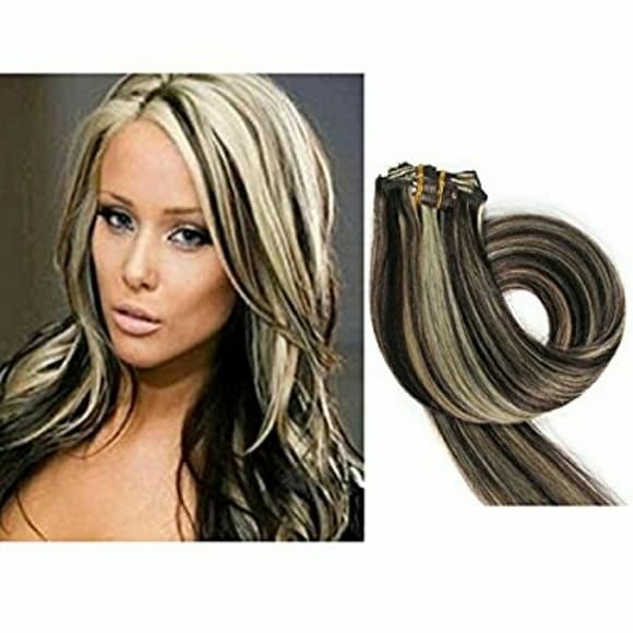 Balayage Clip In Extension Straight #2/613 - Thumbnail 3