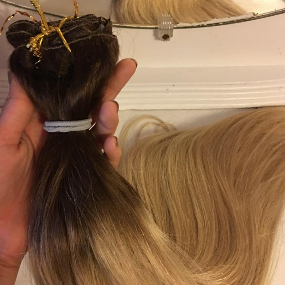 Thick Balayage Ombre Clip In Extension 20 inches!! - Thumbnail 7