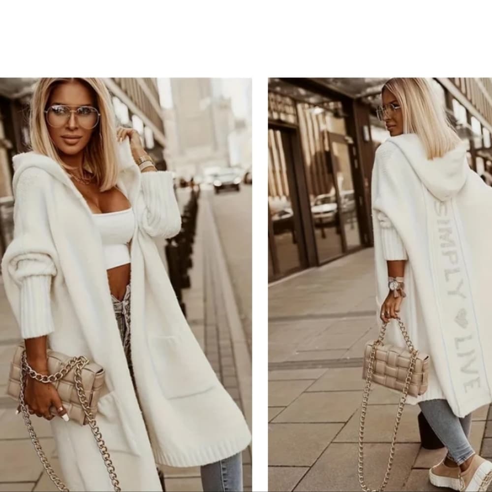 Beautiful White Cardigan - Thumbnail 7