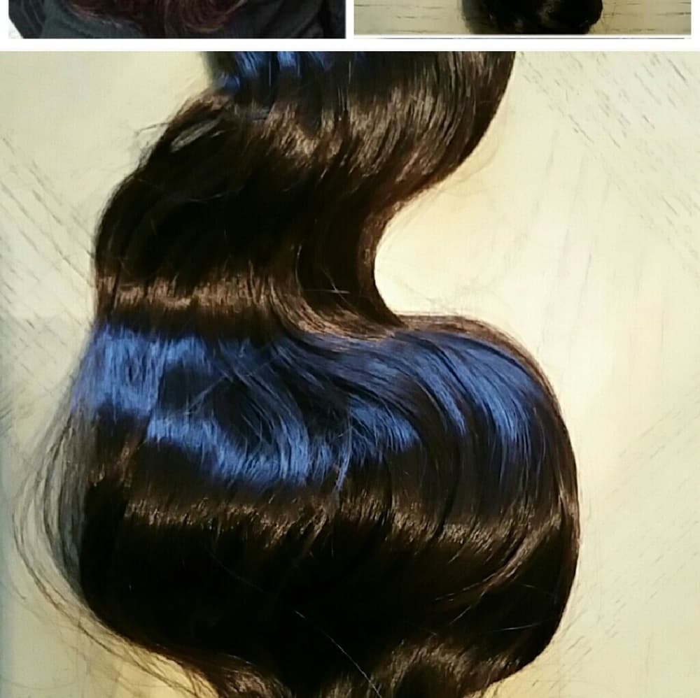 Dark Red Brown Full Head clip in Extension - Thumbnail 5