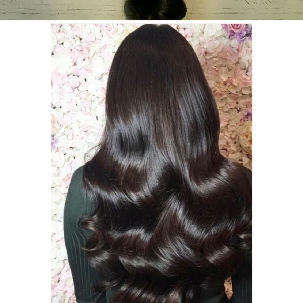 Dark Red Brown Full Head clip in Extension