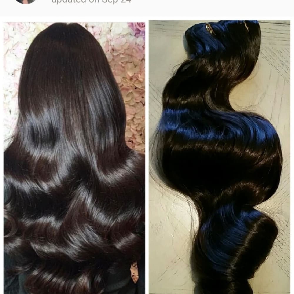 Dark Red Brown Full Head clip in Extension - Thumbnail 2
