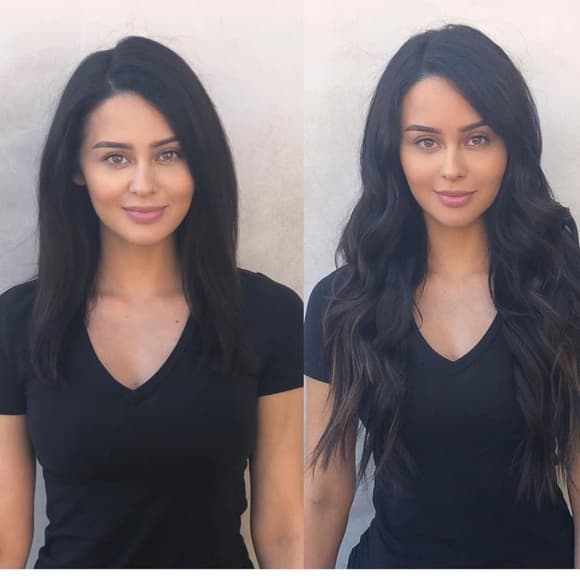Dark Red Brown Full Head clip in Extension - Thumbnail 7