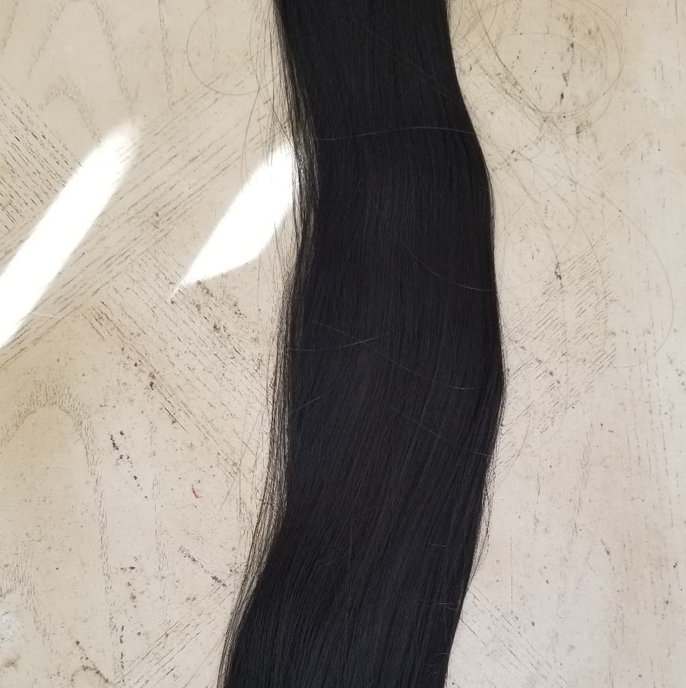 Black Straight Full Head clip in Extension - Thumbnail 4