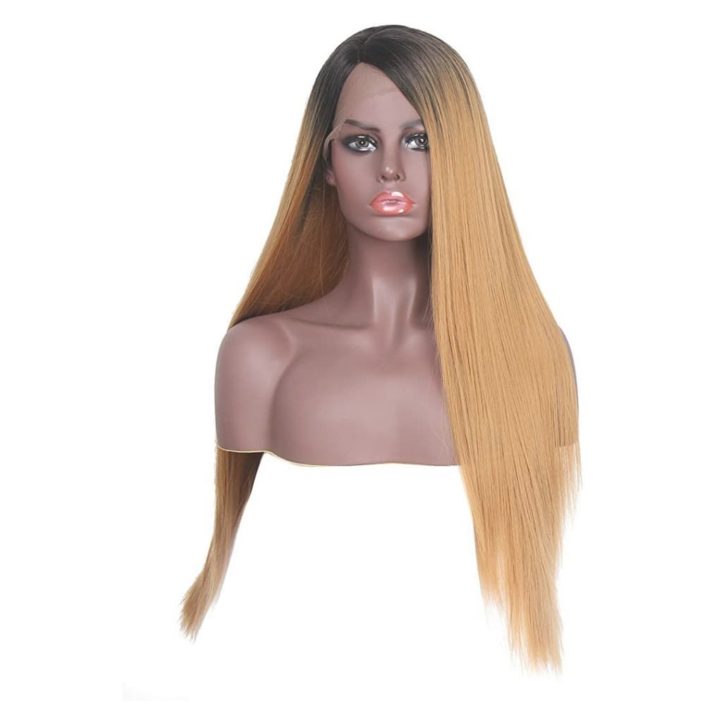 Ombre Dark Blonde Lace Front Wig - Thumbnail 3