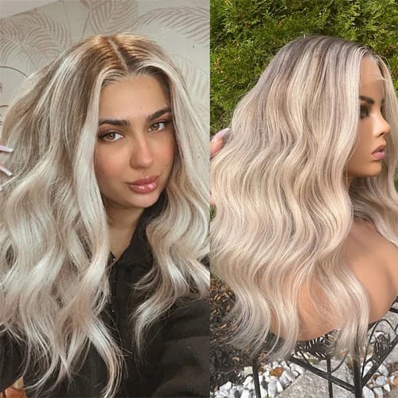 Pre-Plucked Blonde Virgin Human Hair Full Lace Wig!! - Thumbnail 6