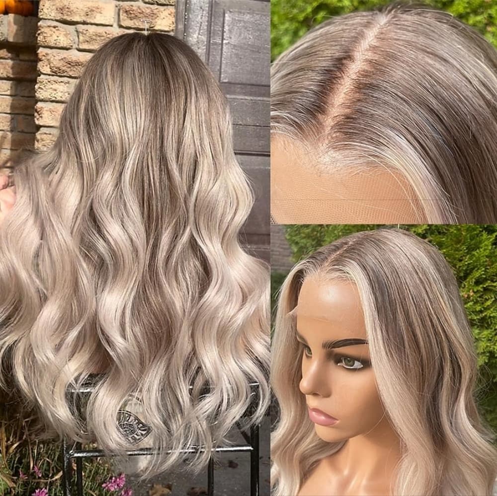 Pre-Plucked Blonde Virgin Human Hair Full Lace Wig!!