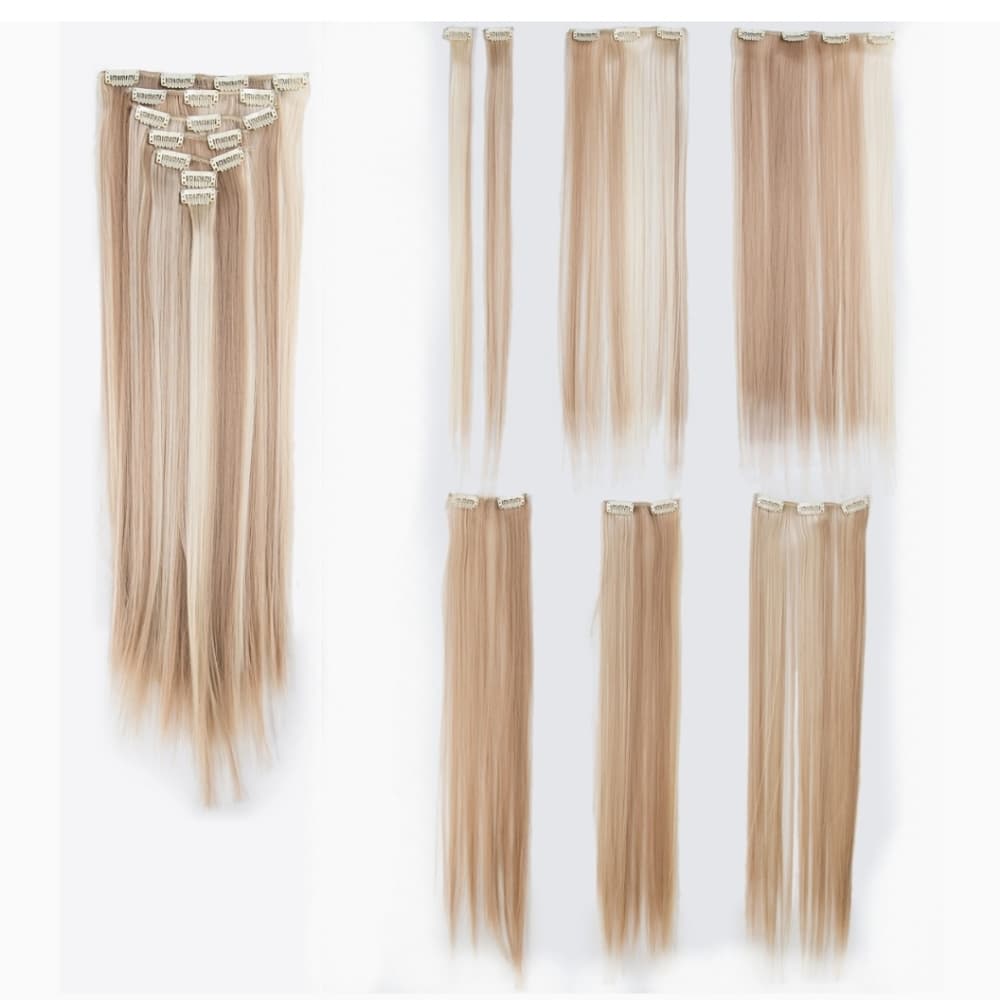 Blonde Beauty Full Head Clip in Extension - Thumbnail 3