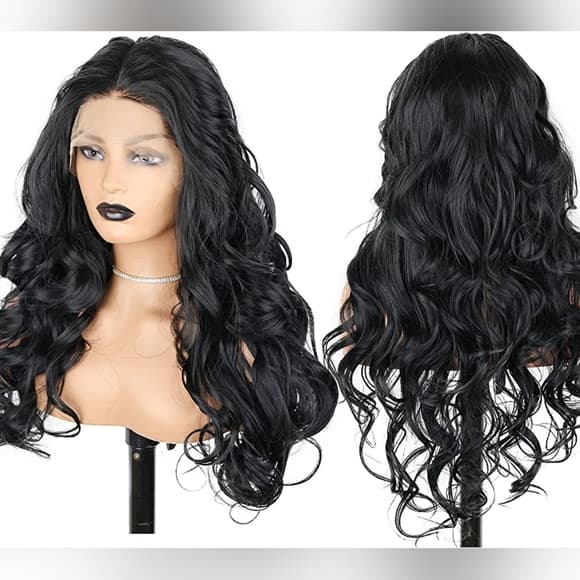 13×4 Black LaceFront Wig 20-24 inches!! #1b - Thumbnail 8