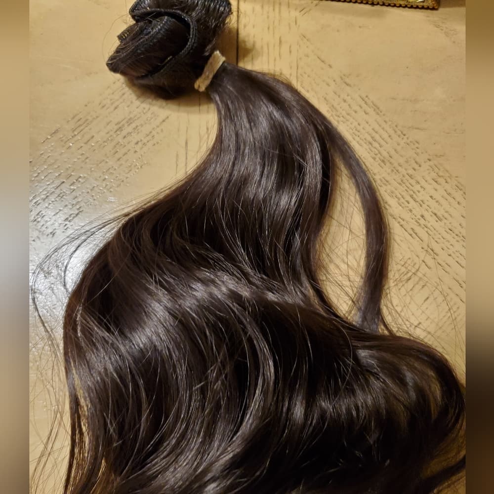 Dark Brown Full Head clip in Extension - Thumbnail 6