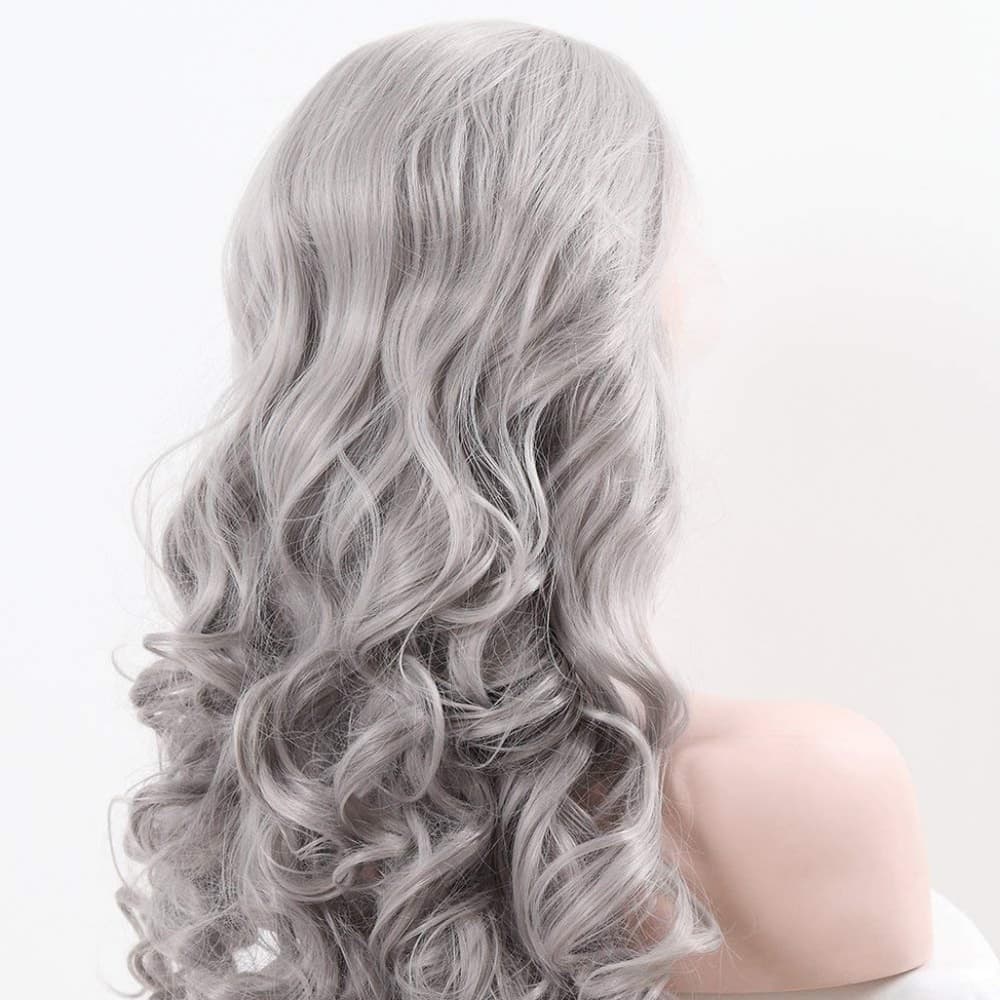 Gray Beauty Waves Lace Front Wig - Thumbnail 2