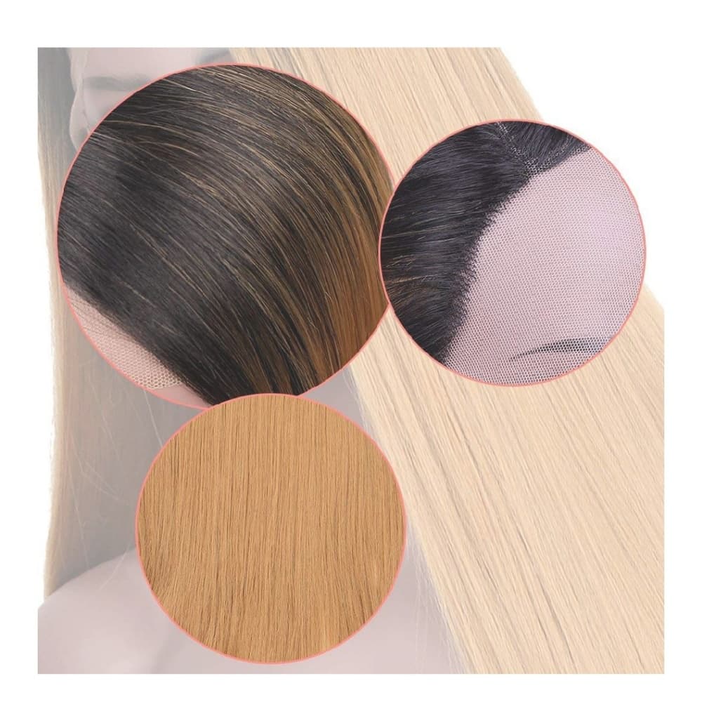Ombre Dark Blonde Lace Front Wig - Thumbnail 5