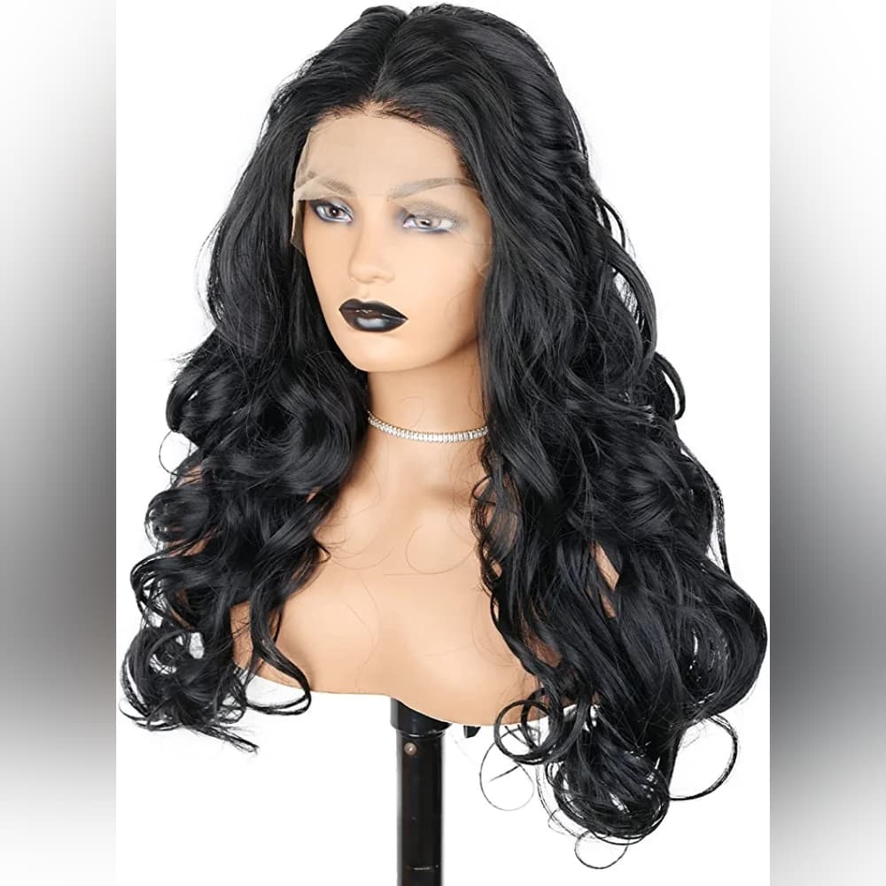 13×4 Black LaceFront Wig 20-24 inches!! #1b - Thumbnail 5