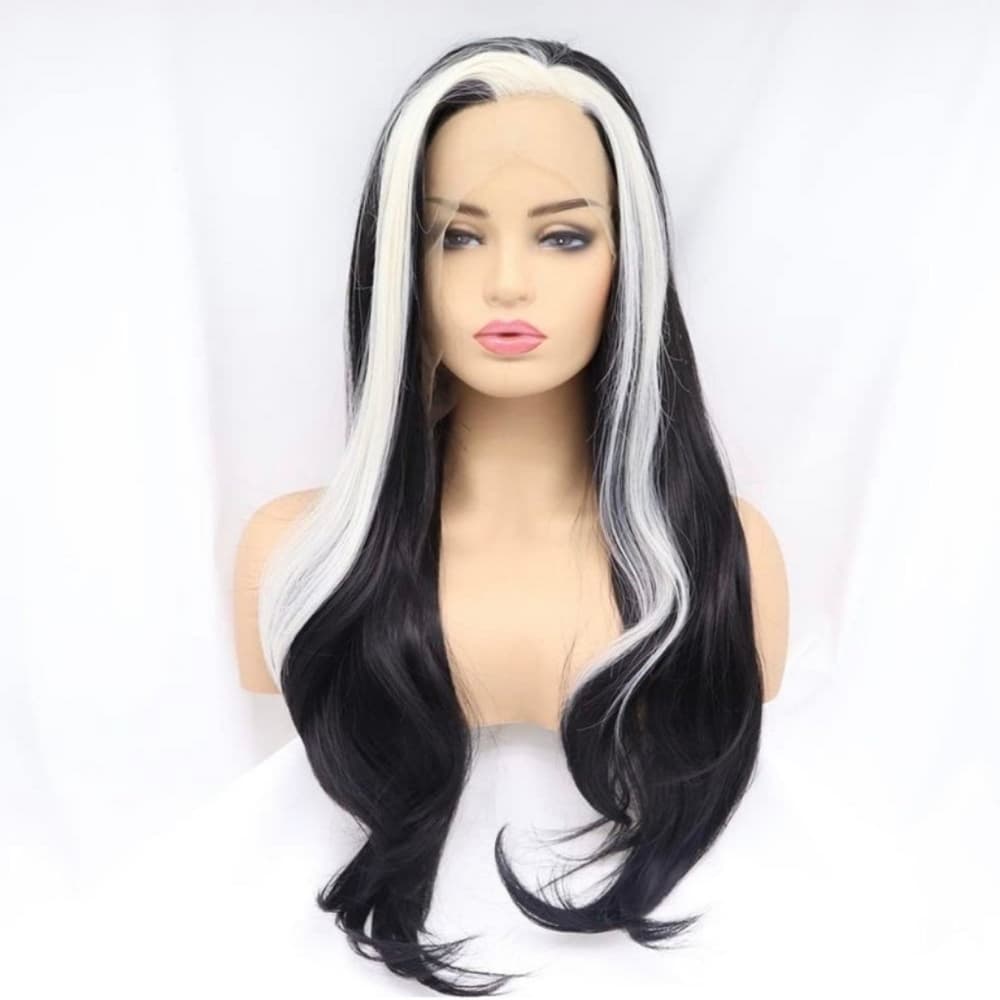 White Black Beauty Lace Front Wig - Thumbnail 2