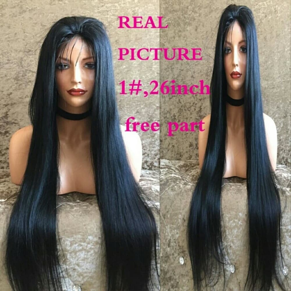 Straight Black Sexy Lace Front Wig 26-28 inches!!