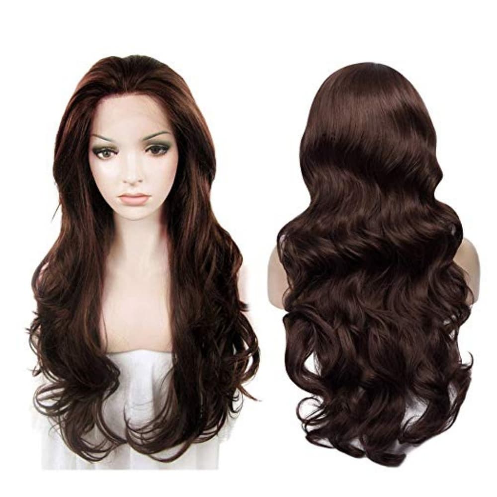 Dark Brown Wavy Lace Front Wig 22-24 inches!! - Thumbnail 2