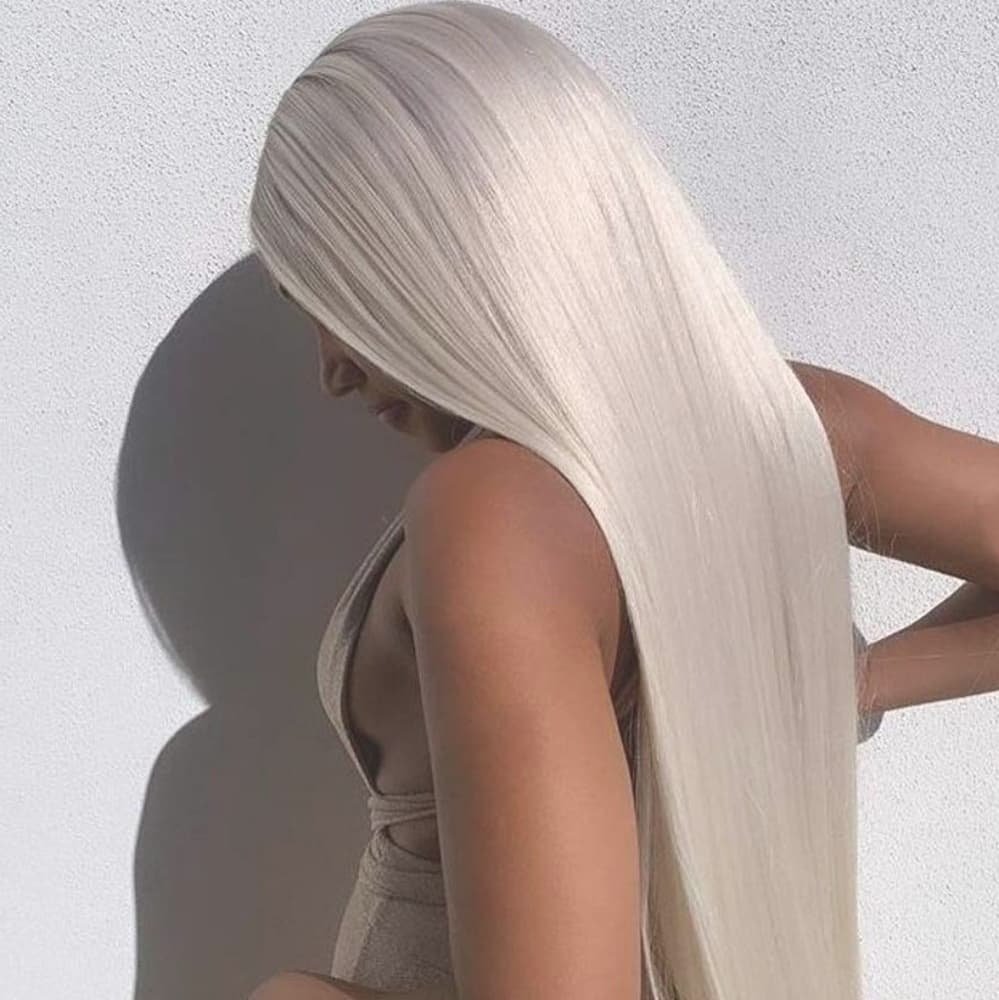Gray Ash Blonde Lace Front Wig - Thumbnail 3