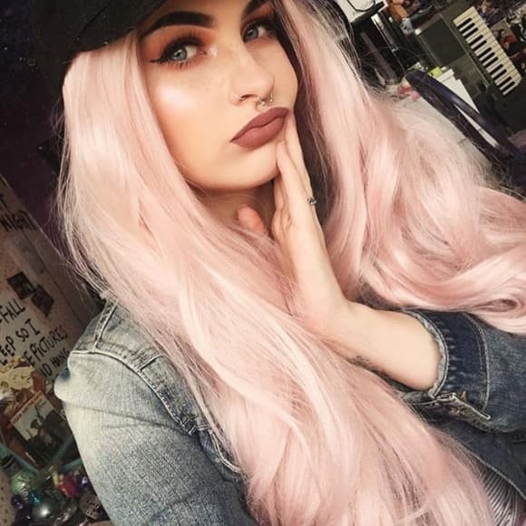 Pink Beauty Lace Front Wig - Thumbnail 2