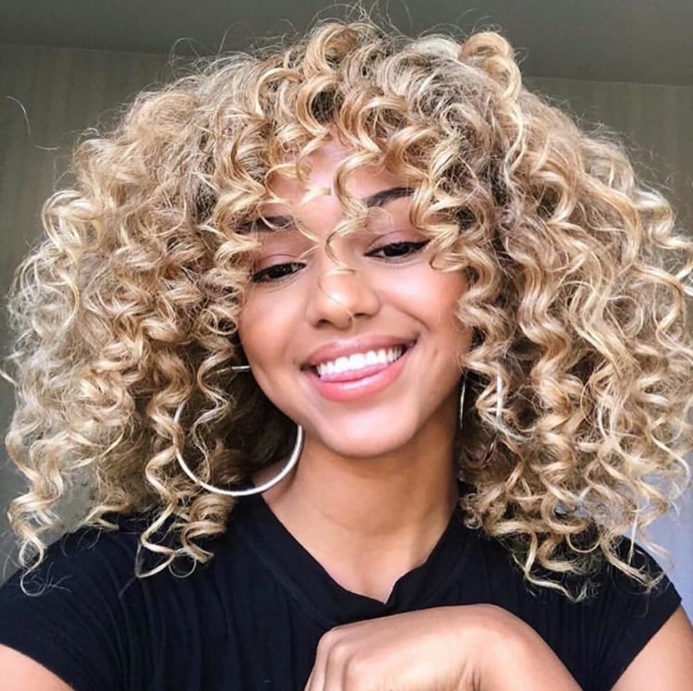 Curly Beauty Lace Front Wig #613 - Thumbnail 5