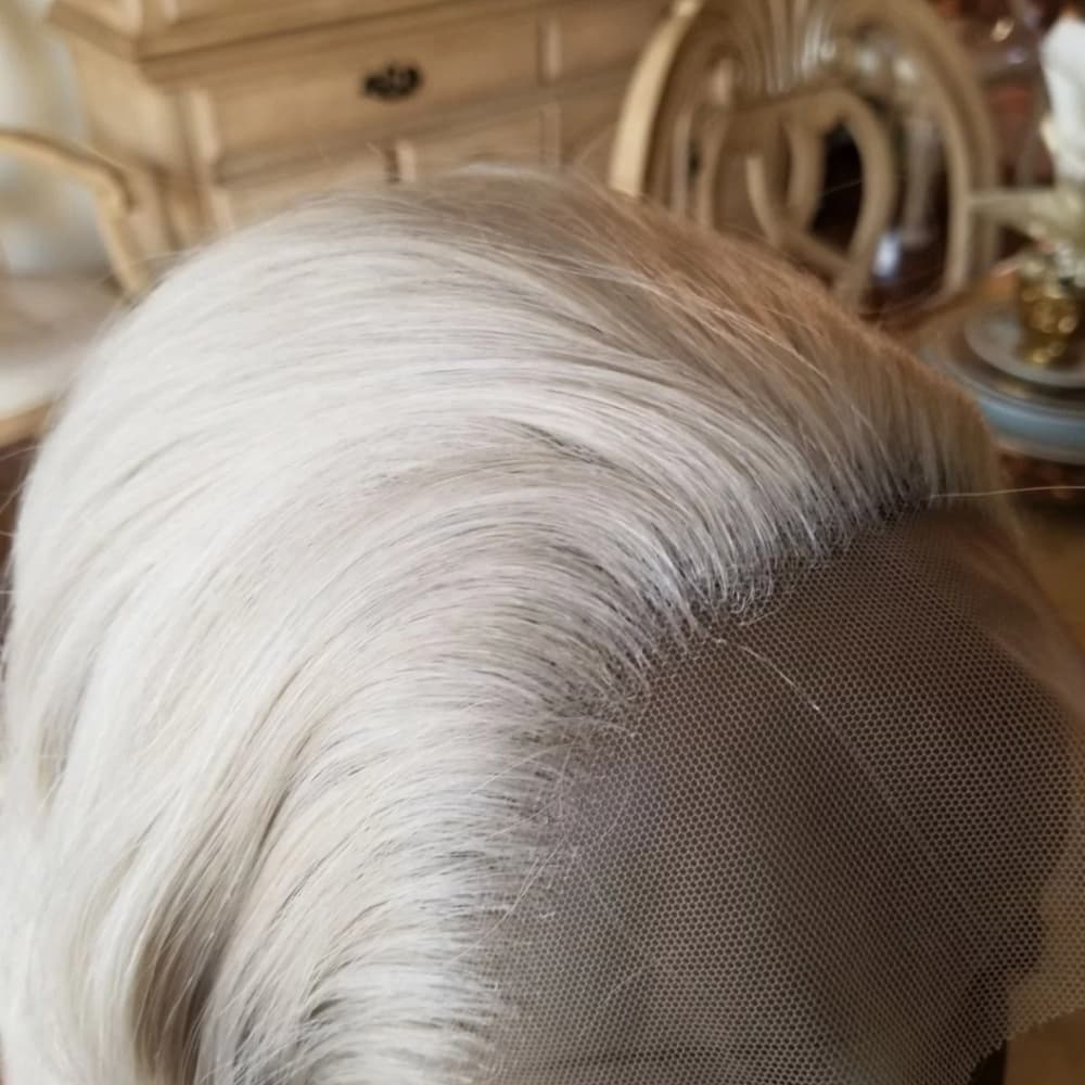 Pale Blonde Lace Front Wig - Thumbnail 3