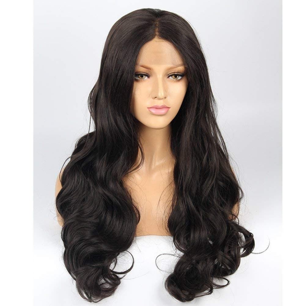 Dark Brown Wavy Lace Front Wig 22-24 inches!! - Thumbnail 4