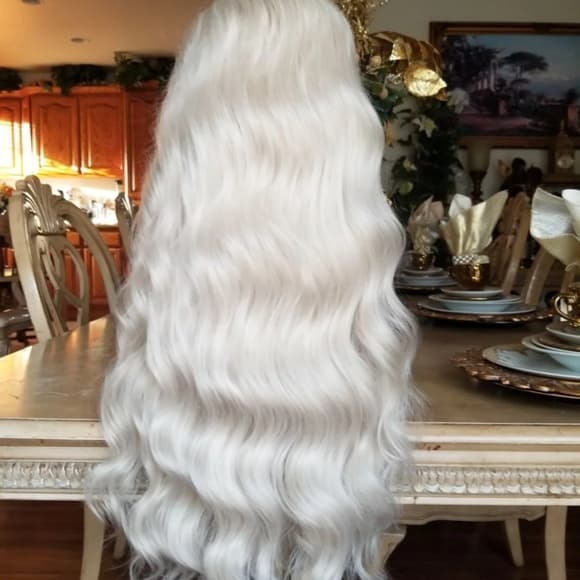 Pale Blonde Lace Front Wig - Thumbnail 9