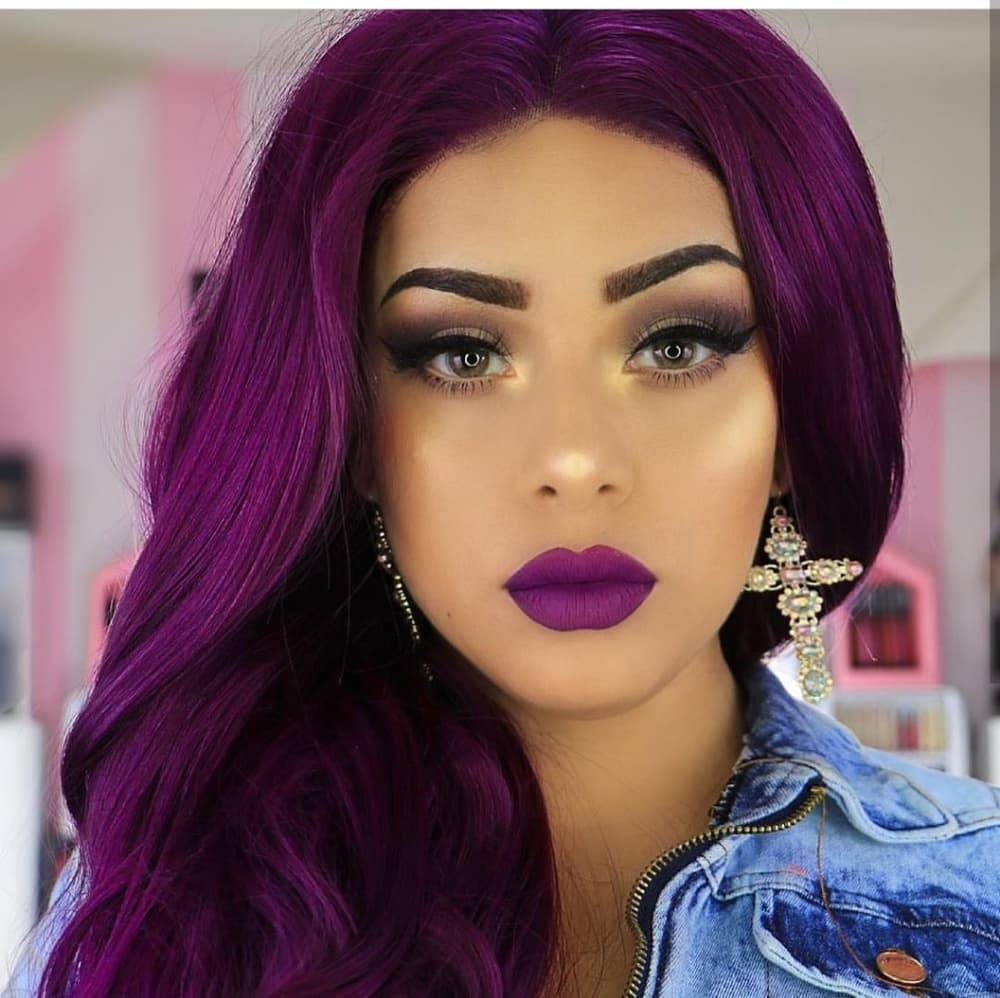 Purple Beauty Lace Front Wig - Thumbnail 4