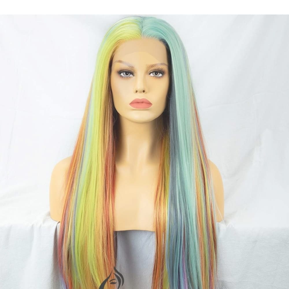 Rainbow Beauty Lace Front Wig - Thumbnail 3