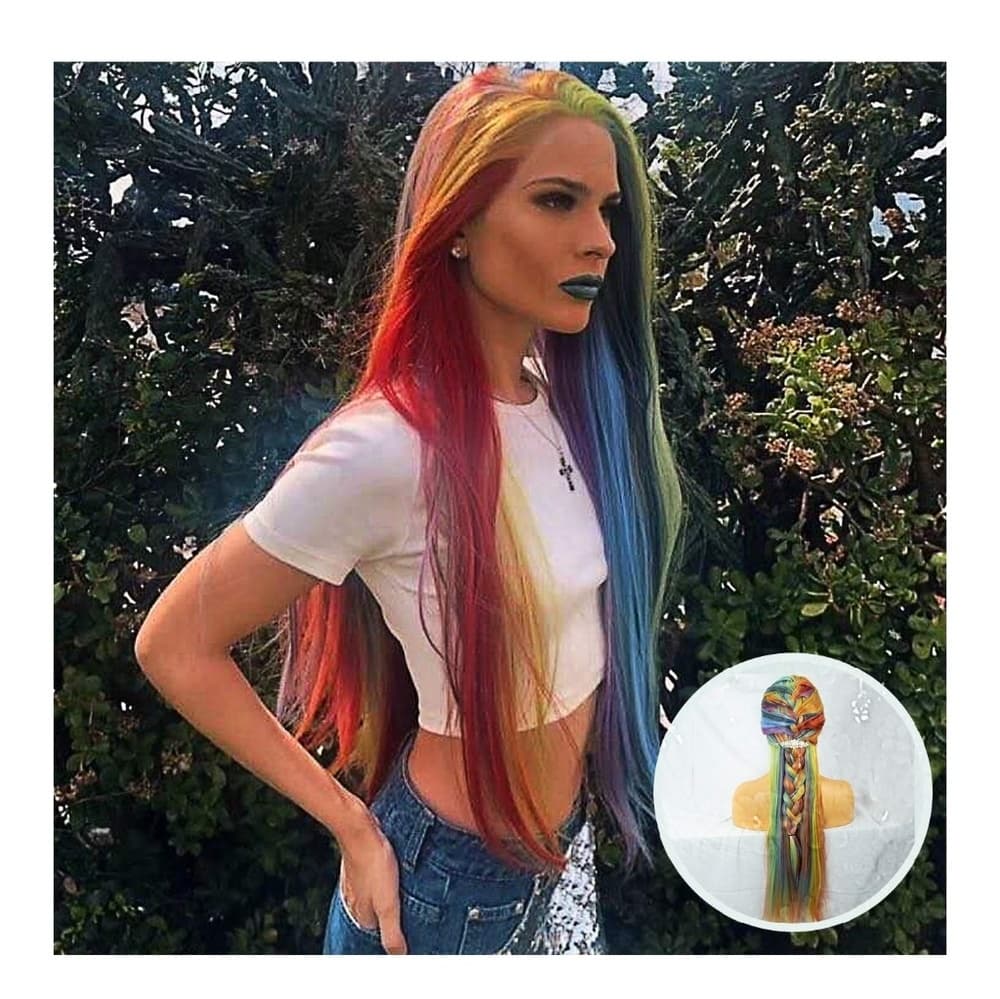 Rainbow Beauty Lace Front Wig - Thumbnail 2
