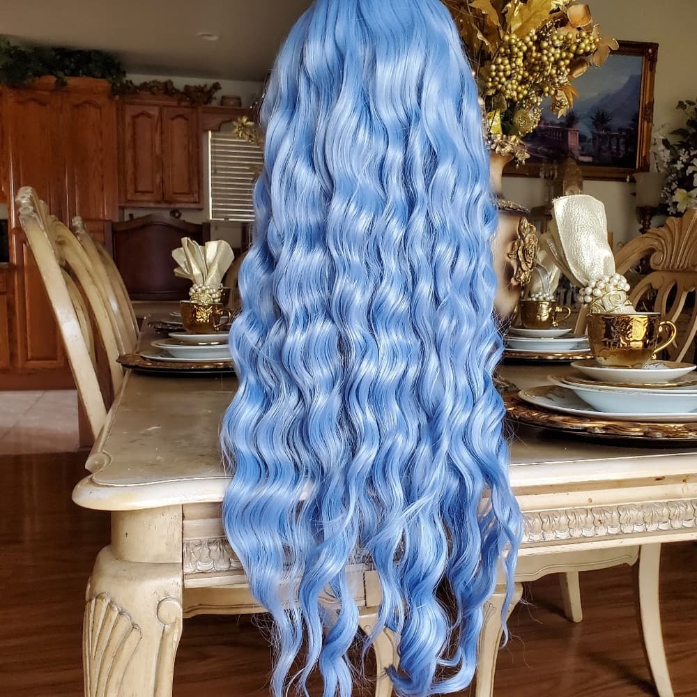 Light Blue Beauty Lace Front Wig - Thumbnail 8