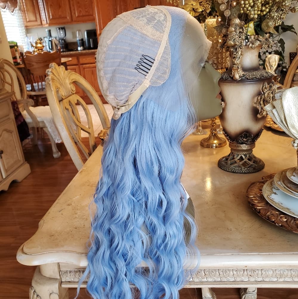 Light Blue Beauty Lace Front Wig - Thumbnail 14