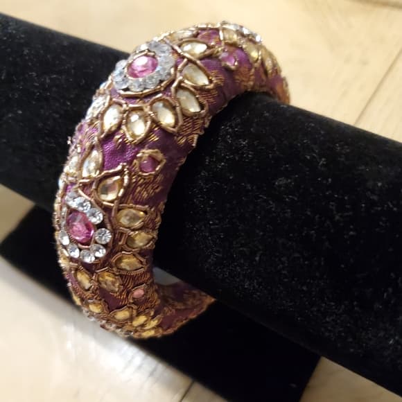 Vintage Purple and Gold Bracelet - Thumbnail 4