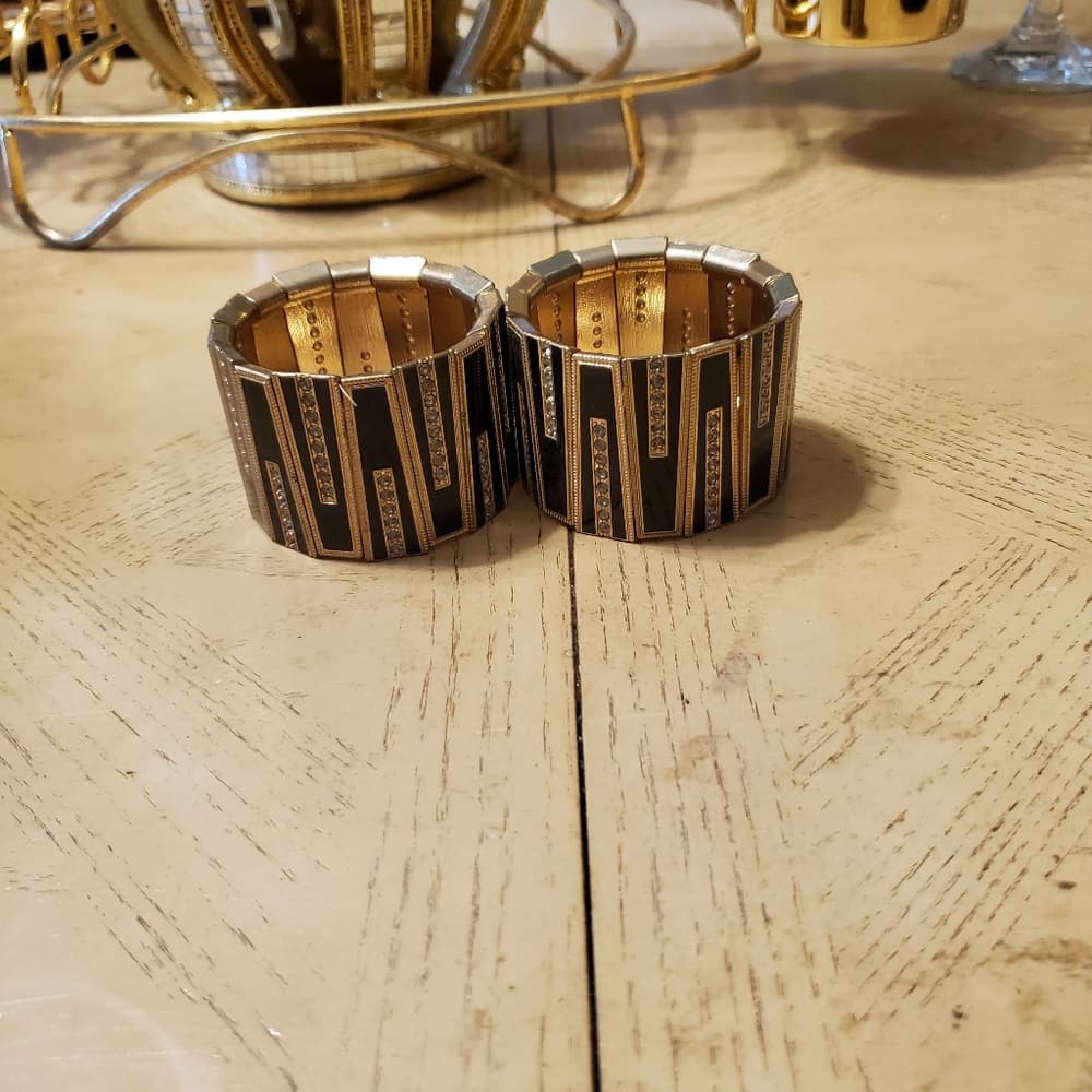 Black Gold Bracelet Set - Thumbnail 5