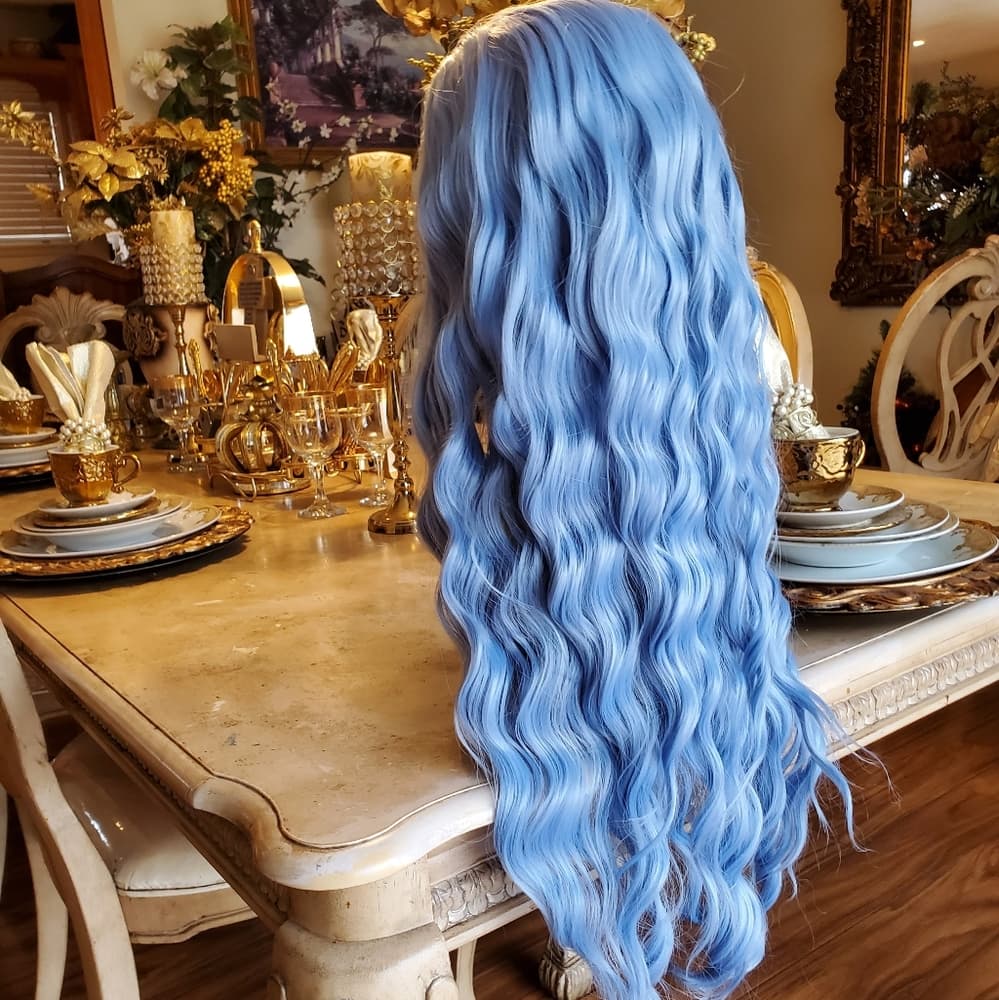 Light Blue Beauty Lace Front Wig - Thumbnail 10