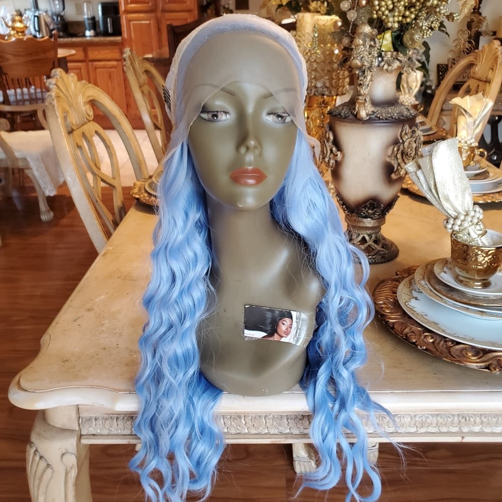 Light Blue Beauty Lace Front Wig - Thumbnail 13