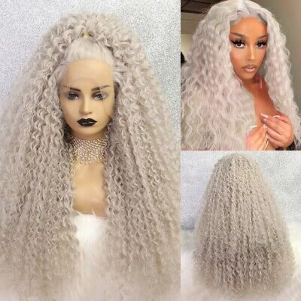 Gray Blonde Beauty Lace Front Wig - Thumbnail 7