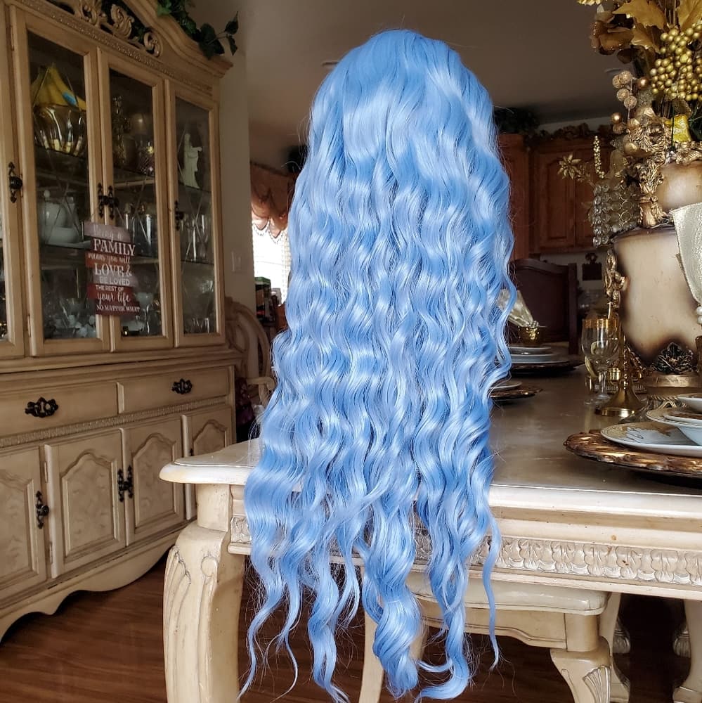 Light Blue Beauty Lace Front Wig - Thumbnail 9
