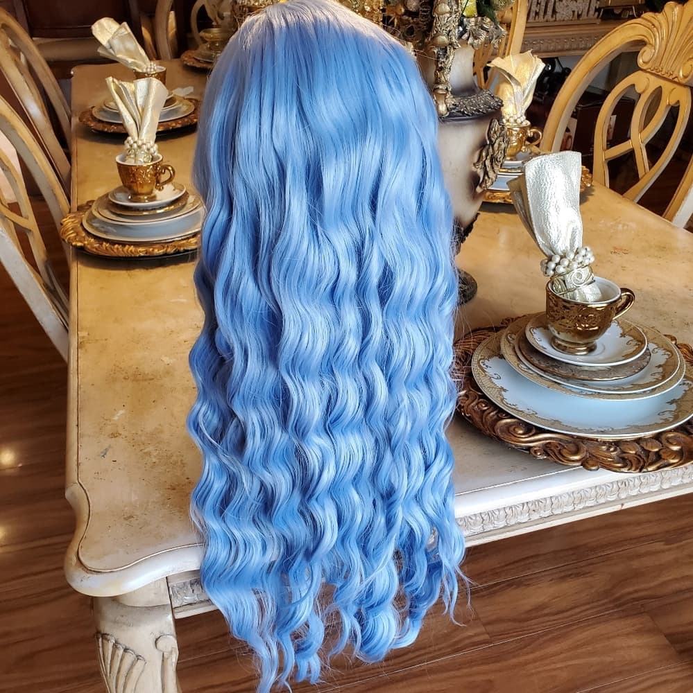 Light Blue Beauty Lace Front Wig - Thumbnail 11