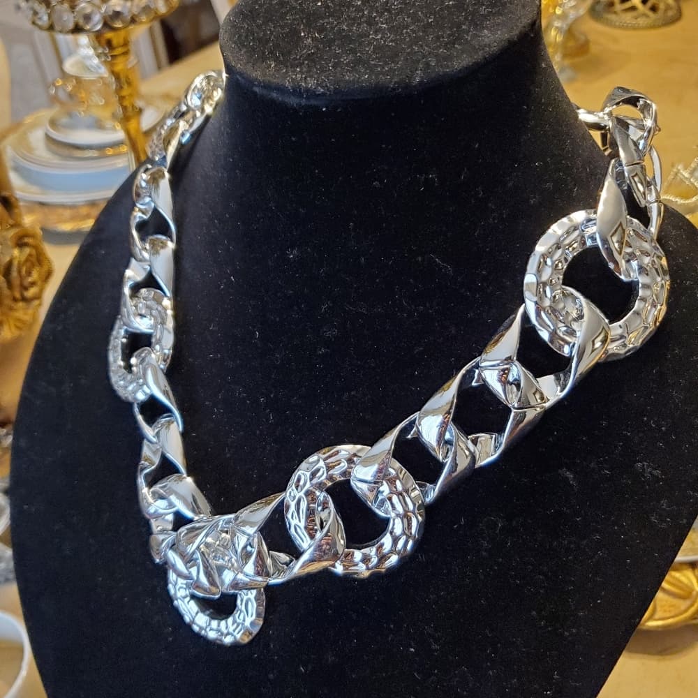 Silver Exotic Hanging Necklace - Thumbnail 2