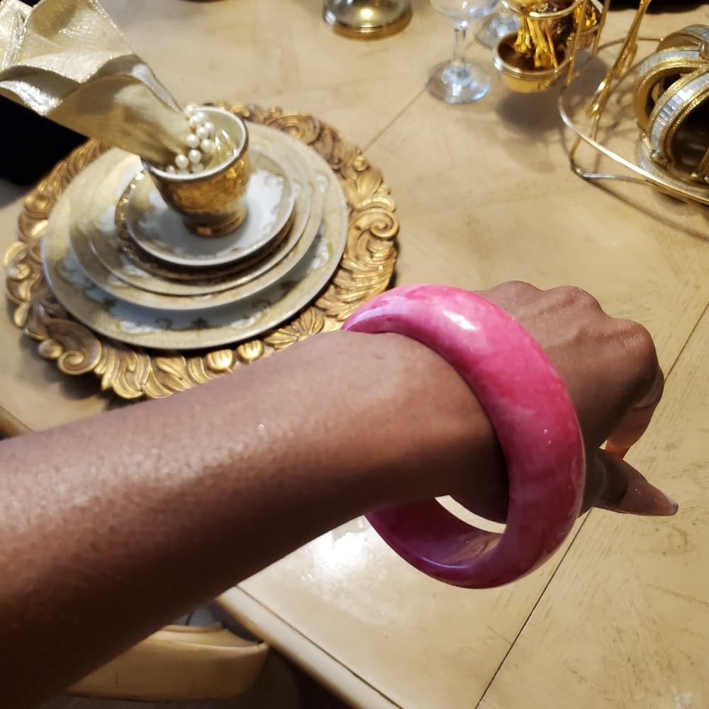 Pink Bangle Bracelet - Thumbnail 2