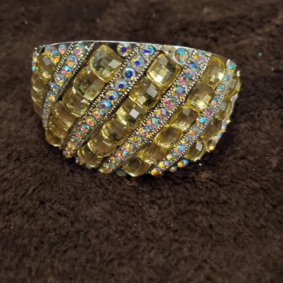 Vintage Beautiful Gold Silver Bracelet - Thumbnail 7