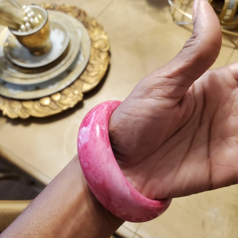 Pink Bangle Bracelet - Thumbnail 3