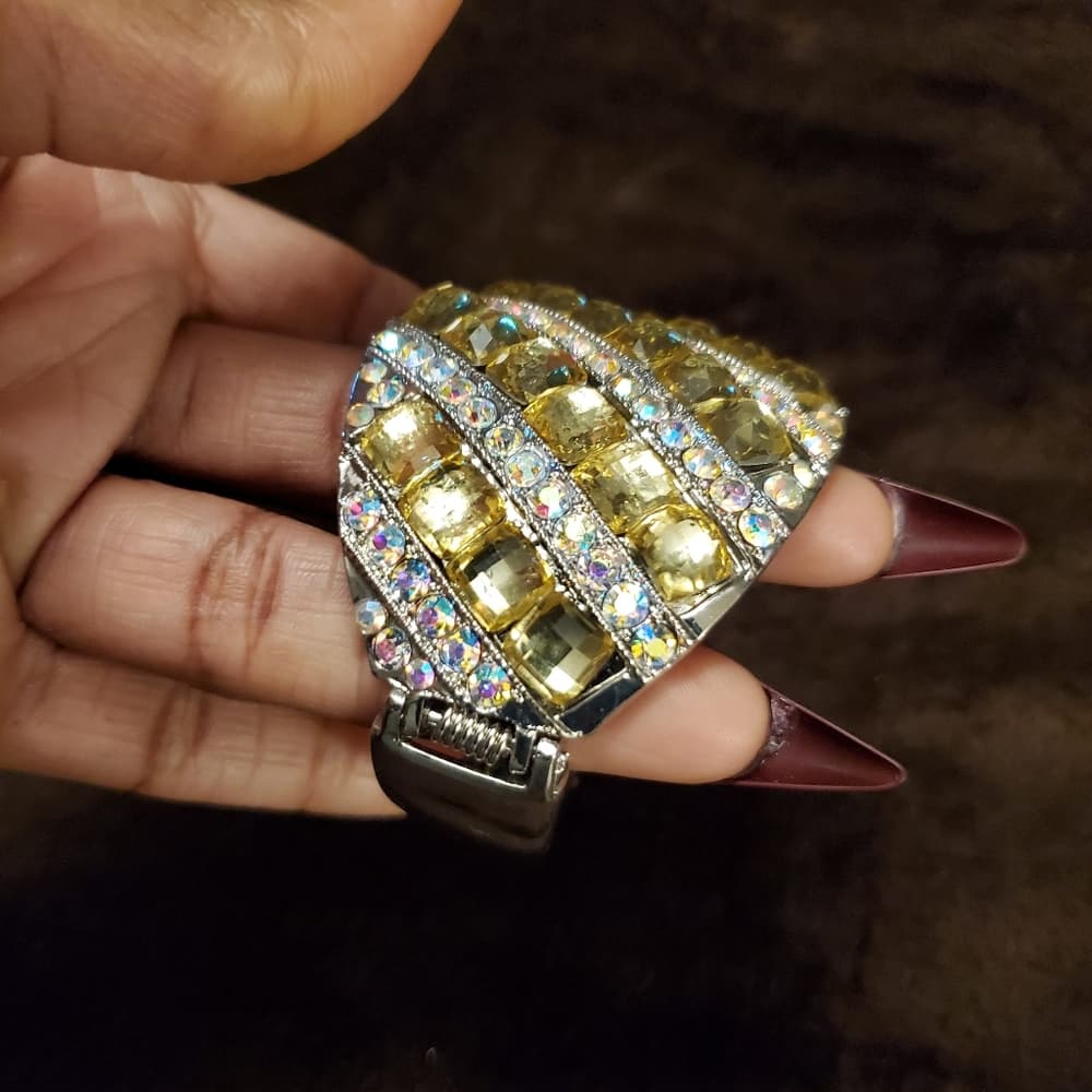 Vintage Beautiful Gold Silver Bracelet - Thumbnail 3