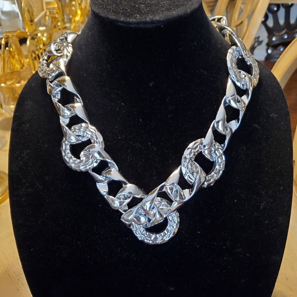 Silver Exotic Hanging Necklace - Thumbnail 3