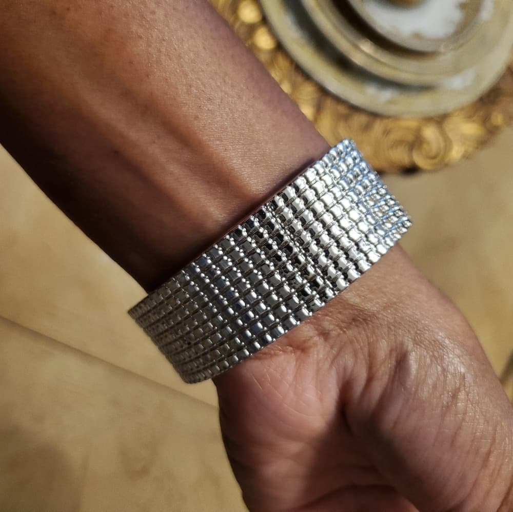 Silver Beauty Cuff Bracelet - Thumbnail 2