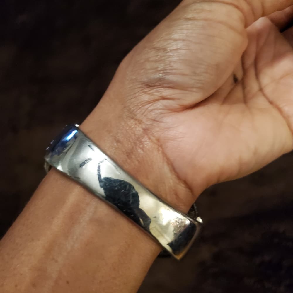 Vintage Beautiful Gold Silver Bracelet - Thumbnail 4