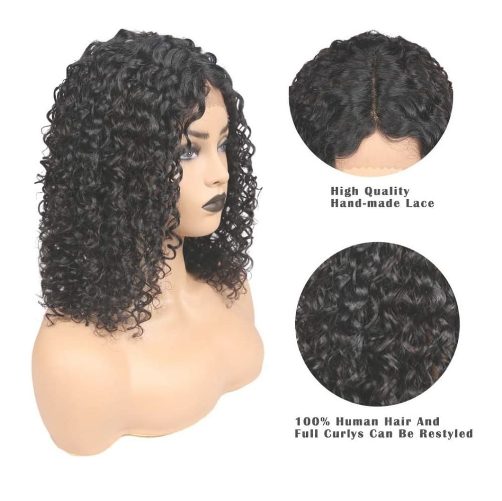 Brazilian Curly Lace Front Wig 14-16 inches!! - Thumbnail 3