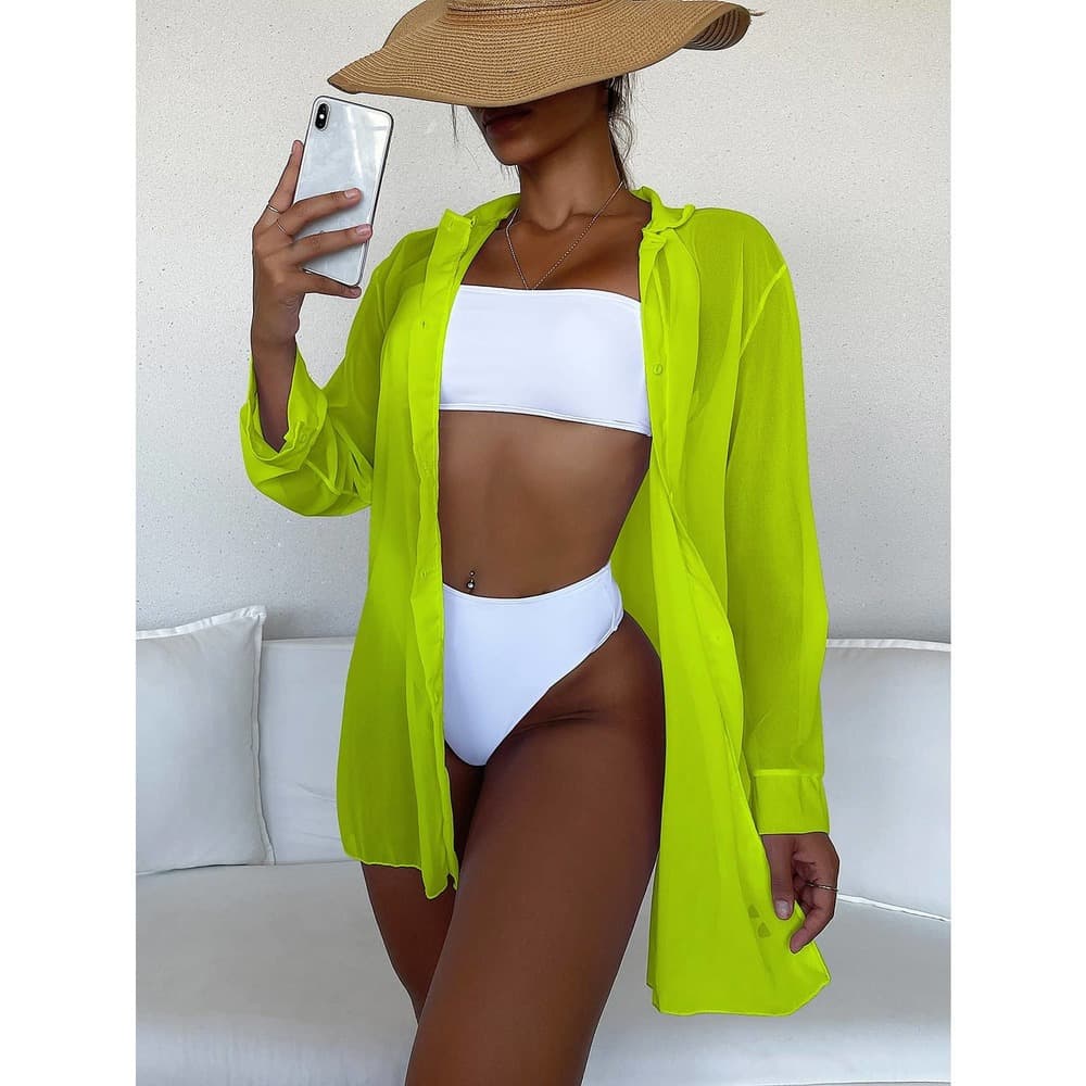 Plain Open Front Kimono - Thumbnail 5