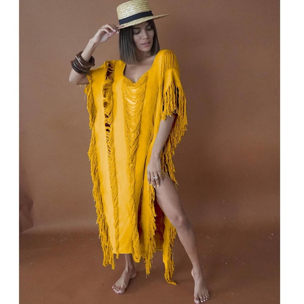 Crochet Tunic Bikini Cover-ups - Thumbnail 4