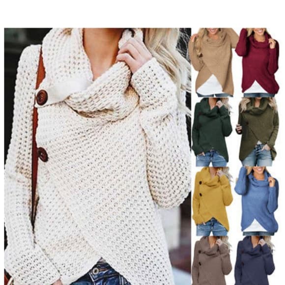 Long Sleeve Knitted Sweater(Pre-Order) - Thumbnail 6